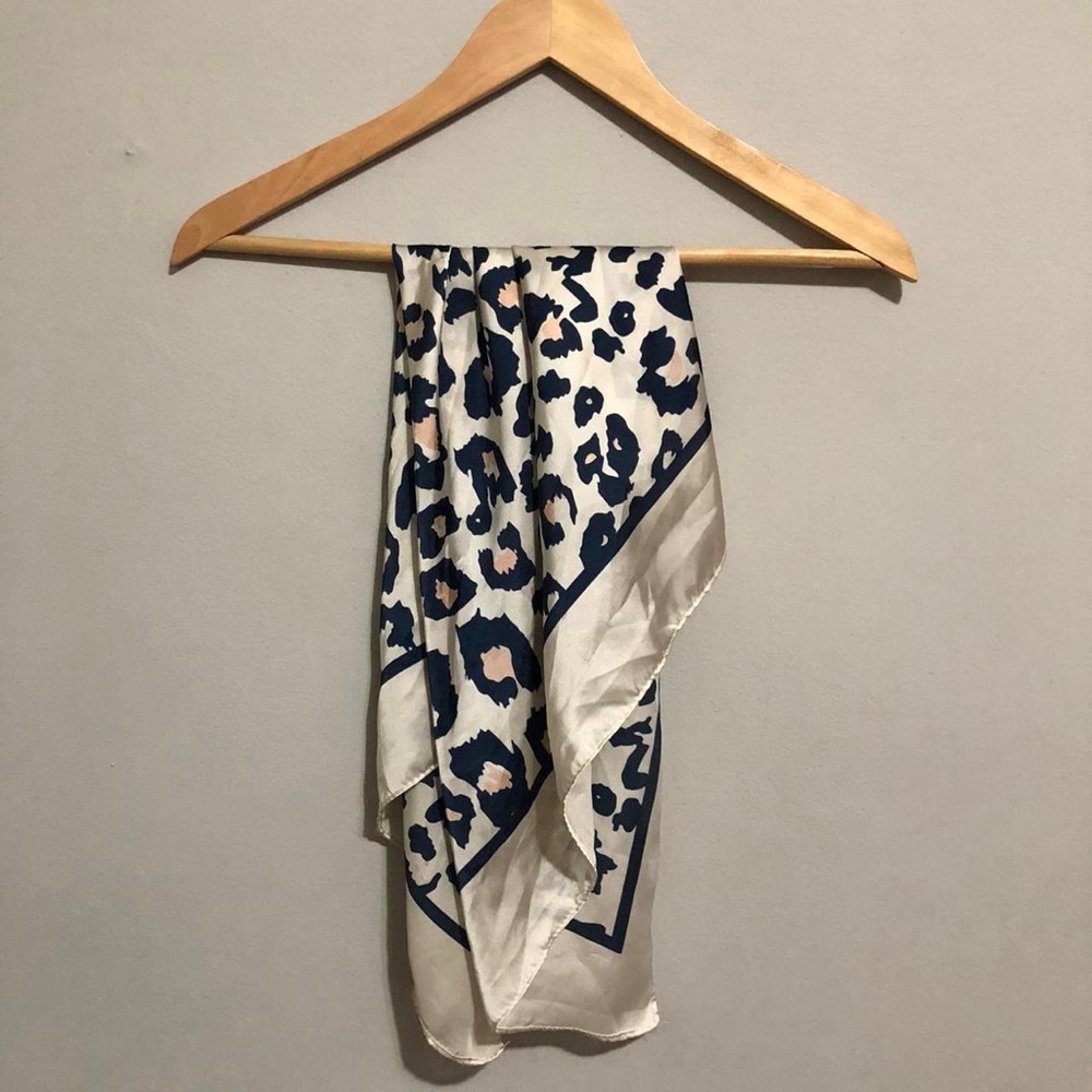 Express sleek silk cheetah scarf